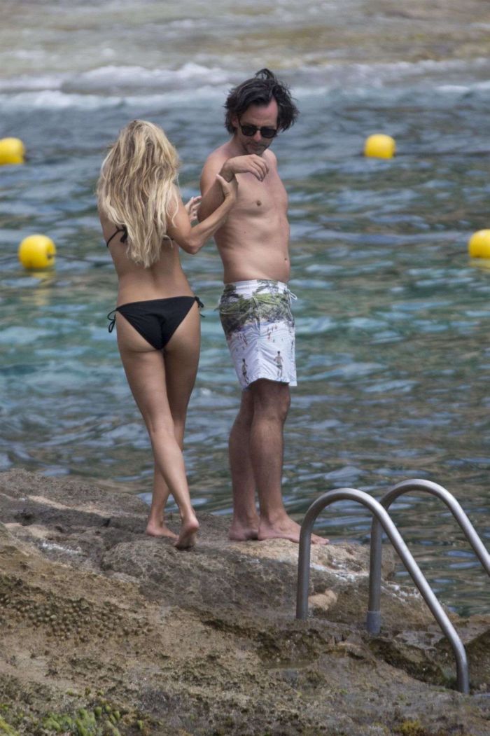 Sylvie Meis Holidays In Bikini At The Beach In Mallorca