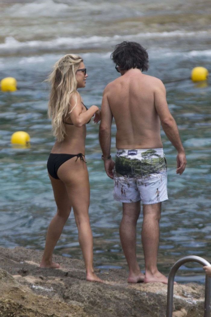Sylvie Meis Holidays In Bikini At The Beach In Mallorca