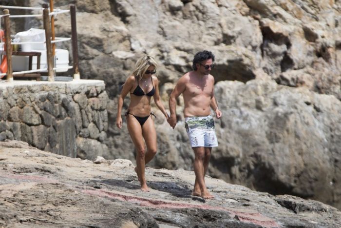 Sylvie Meis Holidays In Bikini At The Beach In Mallorca