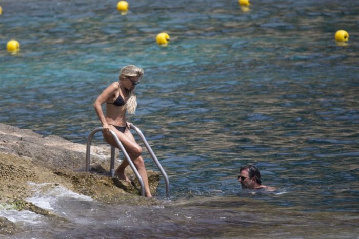 Sylvie Meis Holidays In Bikini At The Beach In Mallorca