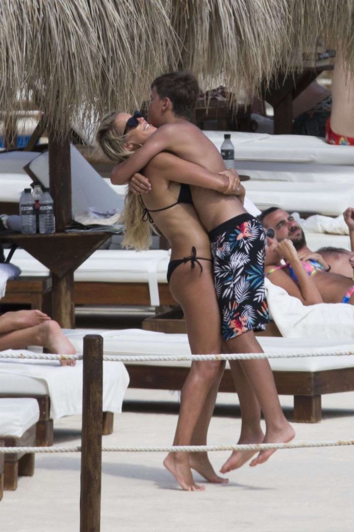 Sylvie Meis Holidays In Bikini At The Beach In Mallorca
