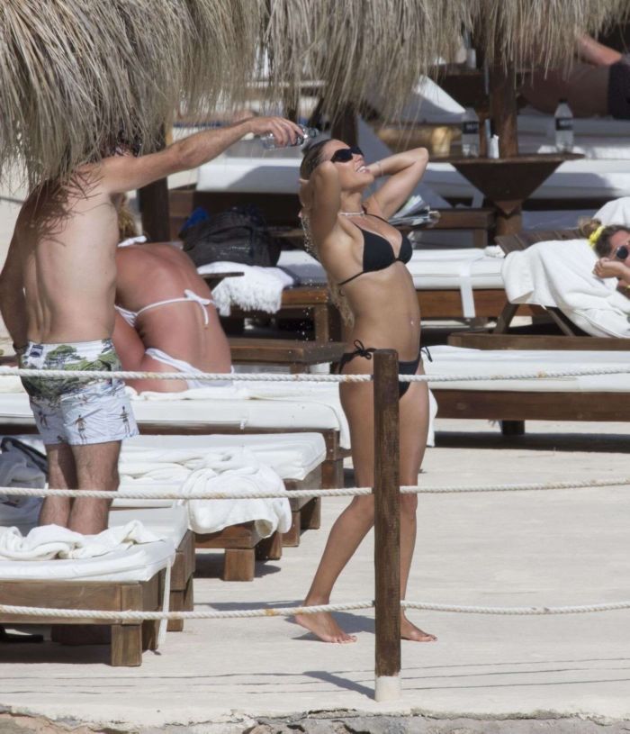 Sylvie Meis Holidays In Bikini At The Beach In Mallorca