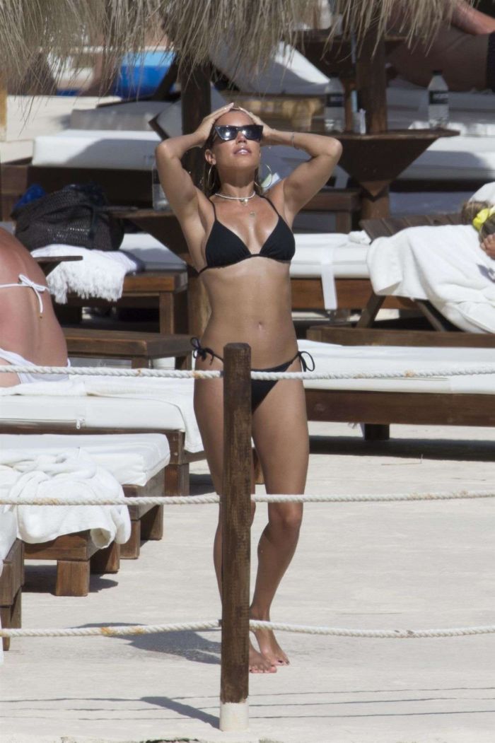 Sylvie Meis Holidays In Bikini At The Beach In Mallorca
