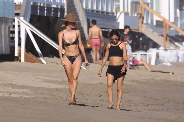 Talita Correa Candids In Bikini On The Sandy Beach In Malibu